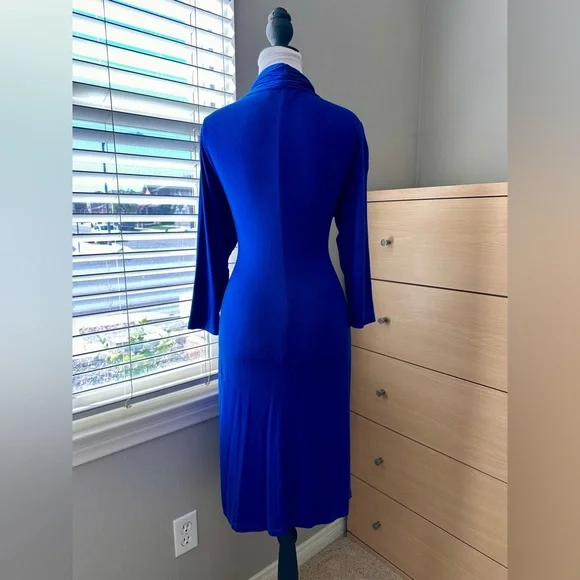 Karen Kane Royal Blue Long Sleeve Dress - Picture 3 of 5